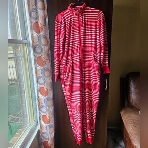Red and White Striped Onesie